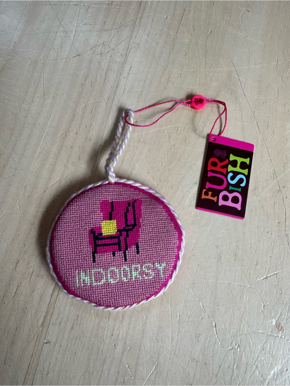 NEW Furbish Studio Indoorsy Needlepoint Ornament